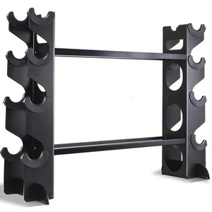 Rouser Fitness 2 Tier Dumbbell Rack Stand 500LBS 20.50 x 8.50 x 27.00 inch Home Gym Dumbbell Storage Steel Weight Rack