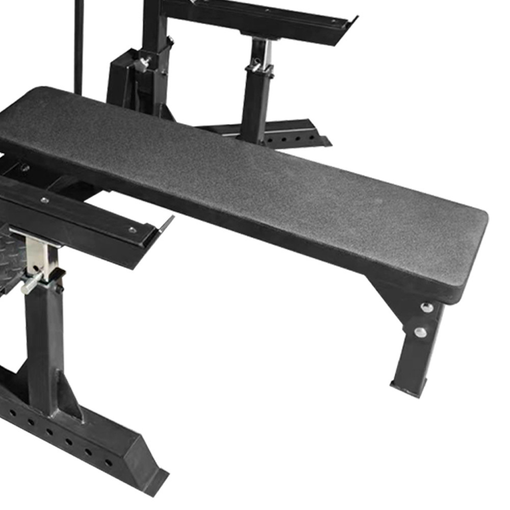 Rouser Fitness Bench Press Bench Customized Steel Logo Packing Color Material Bench Push Squat Combo RACK