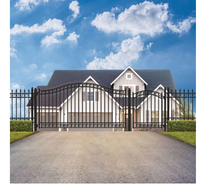 Modern House Wrought Iron Main Gates Designs Simple Gate Electric Sliding Driveway gate