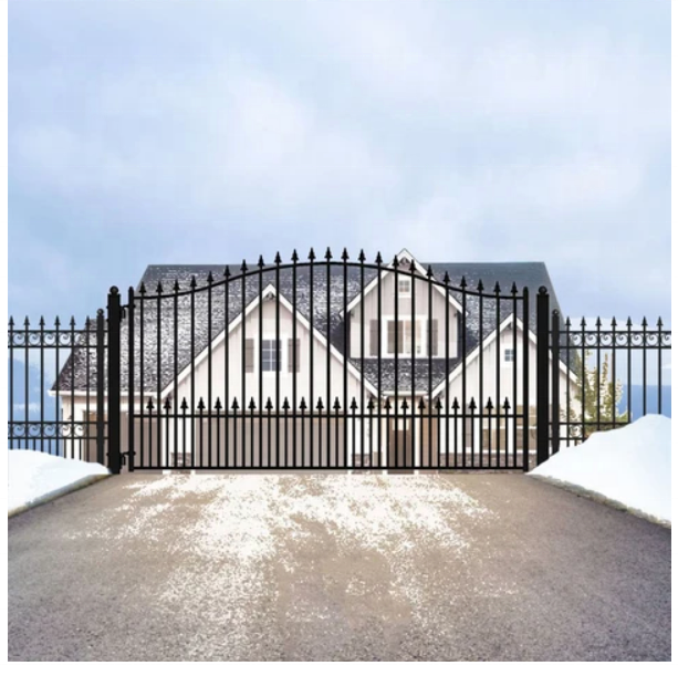 Modern House Wrought Iron Main Gates Designs Simple Gate Electric Sliding Driveway gate