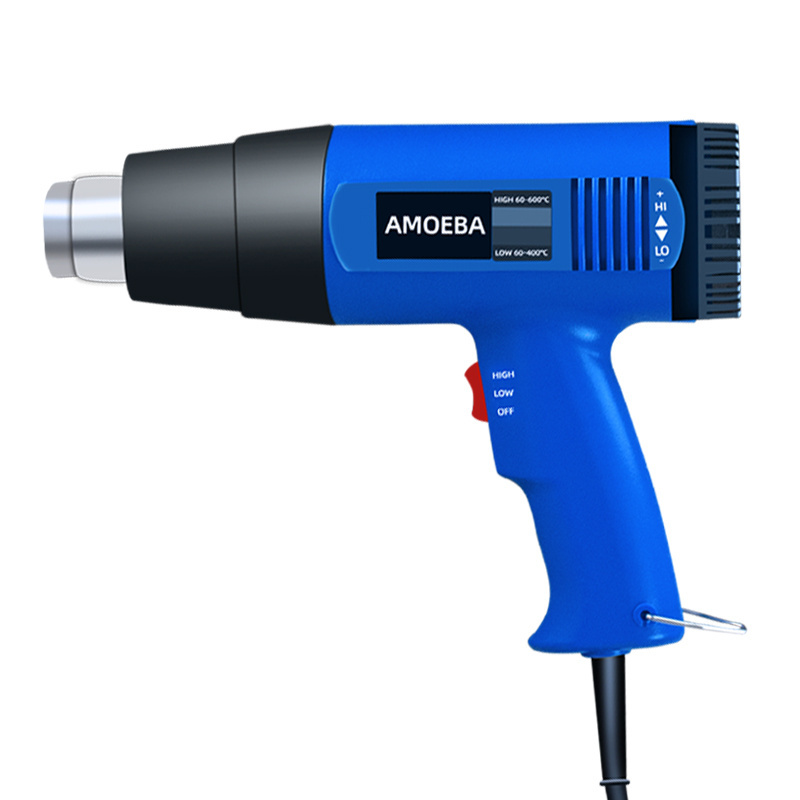 High Performance Hot Air Gun Industrial Adjustable Temperature Electric heat Gun with Intelligent Digital Display