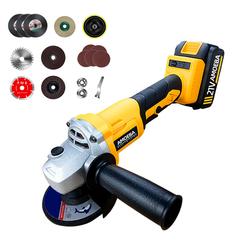 China factory price professional electric angle grinder Metal Concrete Cutter Tools Battery Power Wireless  Grinder