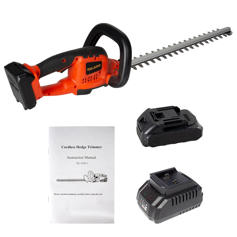 Garden Tool Double Blade Safety Switch Hedge Trimmer Rechargeable Pruning Lawn Mower Electric Handheld Power Trimmer