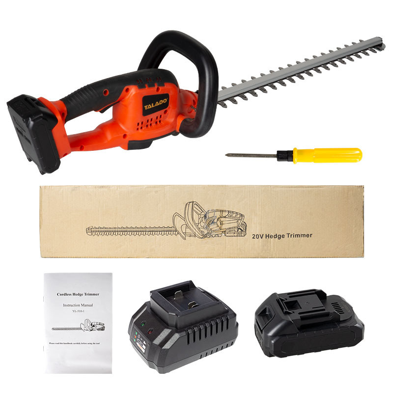 Garden Tool Double Blade Safety Switch Hedge Trimmer Rechargeable Pruning Lawn Mower Electric Handheld Power Trimmer