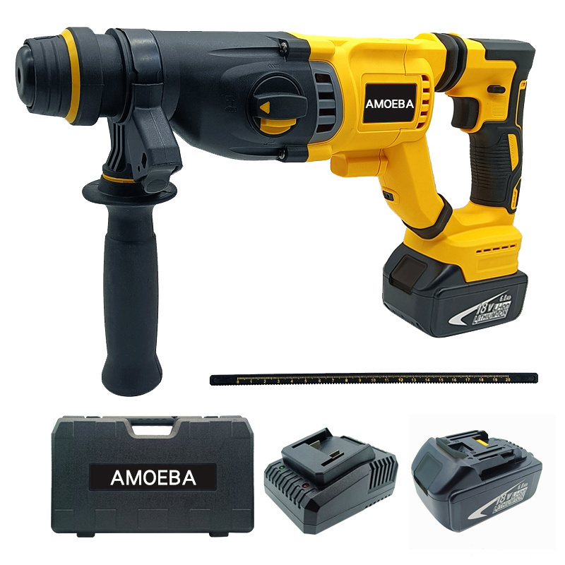 Cordless brushless hammer forward and reverse switch provide lots of convenience to remove the stuck drill