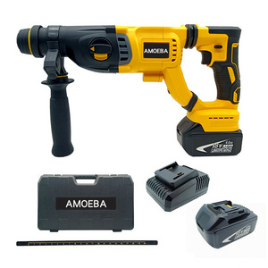 Cordless brushless hammer forward and reverse switch provide lots of convenience to remove the stuck drill