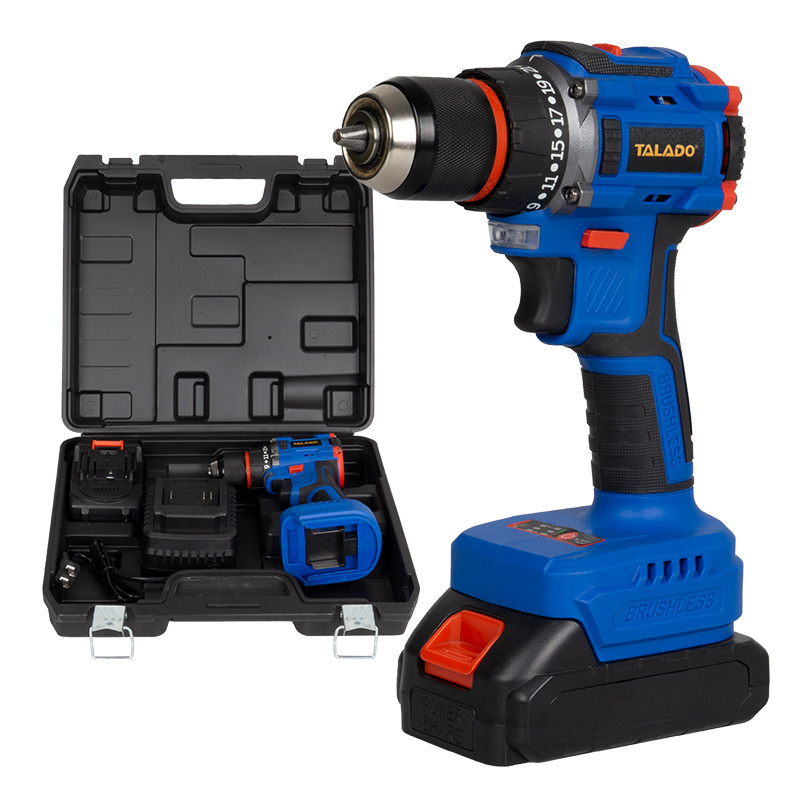 Cordless Rechargeable Drill with High Performance motor 10mm Cordless Power Drills Lithium Battery Top quality brushless drill