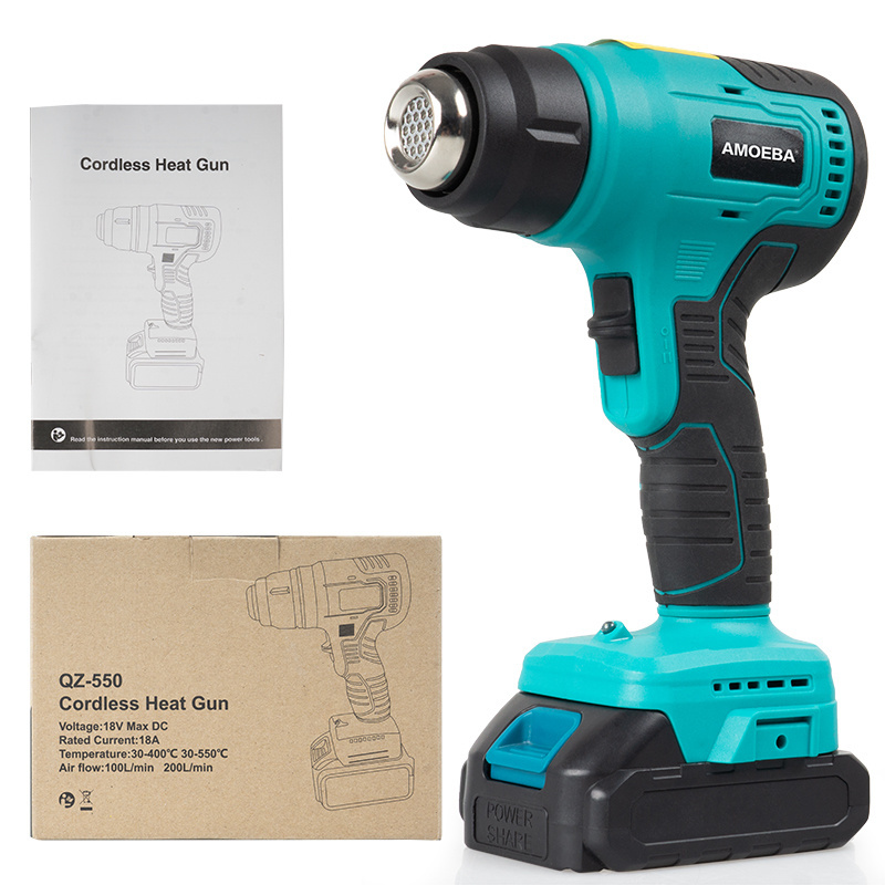 High Performance Cordless Heat Gun With Battery New Design Heat Gun With Battery And Charger Professional Mini Heat Gun