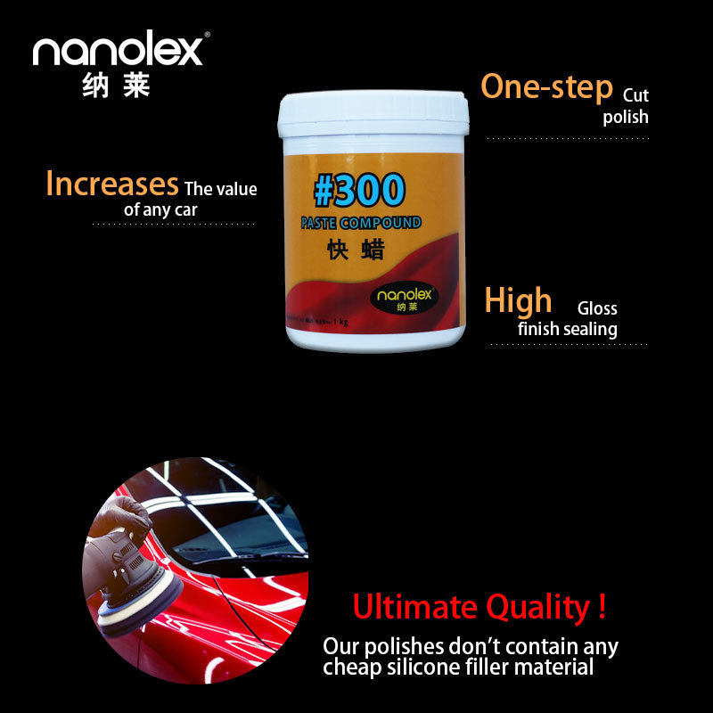 Nanolex 300 Factory supply heavy cut abrasive Regular Grade Scratch remover Paste Compound polish compound cream