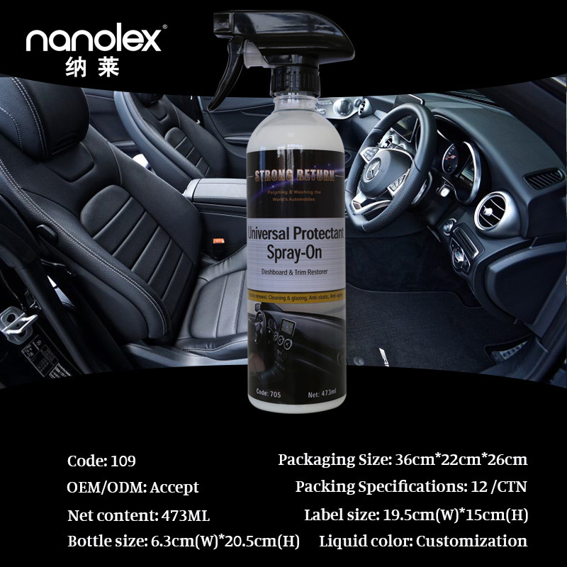 Nanolex 705 500 ml Rubber and Plastic Automobile Tire Wax Super Gloss Dressing Tire Gloss Silicone High Gloss Gel Car Tire Shine