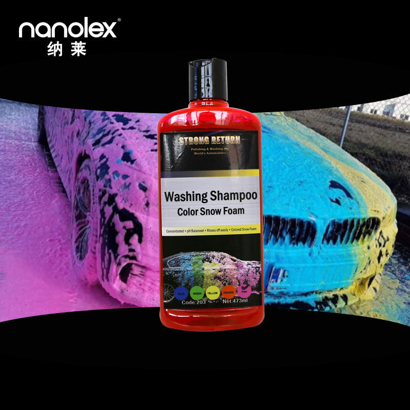 Nanolex 203 ceramics Shampoo 500ML Ceramic Coating Infused Car Wash Soap Powerful Cleaner pH Neutral High Suds For Foam Cannon