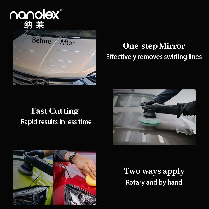 Nanolex 2500 Commercial Automobile Body Polishing Paste Compound For One Step Efficient Polishing Remove Car Paint Scratch