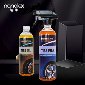 Nanolex 703B Lasting Glossy Shine Wet Tire Coating Spray Rich Black Tire Protection Wheel Dressing 500 ML