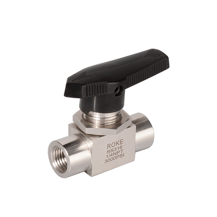 Stainless Steel 6000psi Female Thread High Pressure Instrument ball valve