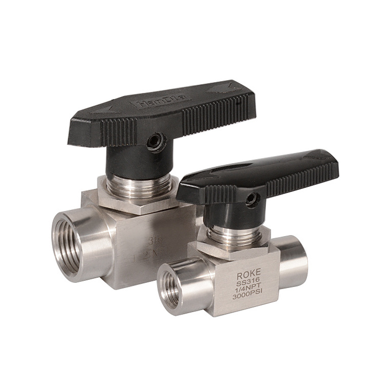 Stainless Steel 6000psi Female Thread High Pressure Instrument ball valve