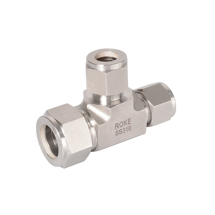 Stainless Steel Double Ferrules / Twin Ferrules Compression Union Inch and Metric Tube Fittings