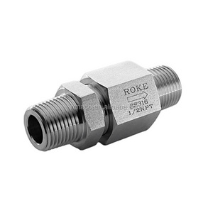 Stainless steel Hydraulic 1/4" NPT Male Threaded Non Return Check Valve