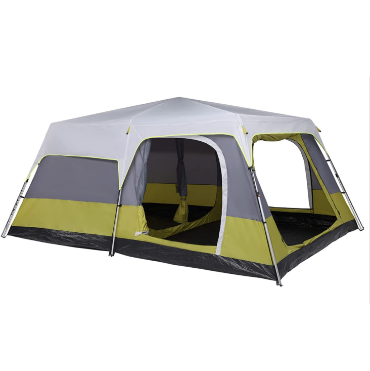 Two Room Double Layer Extra Large Outdoor Camping Tents 4-10 Persons Waterproof Outdoor Family Luxury Big Camping Tent