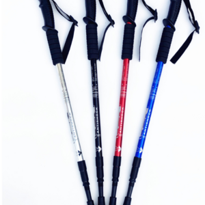 Extension-type Outdoor Telescopic Hiking Poles Solid Durable Trekking Poles Ultra-light Aluminum Alloy Walking Hiking Cane Stick