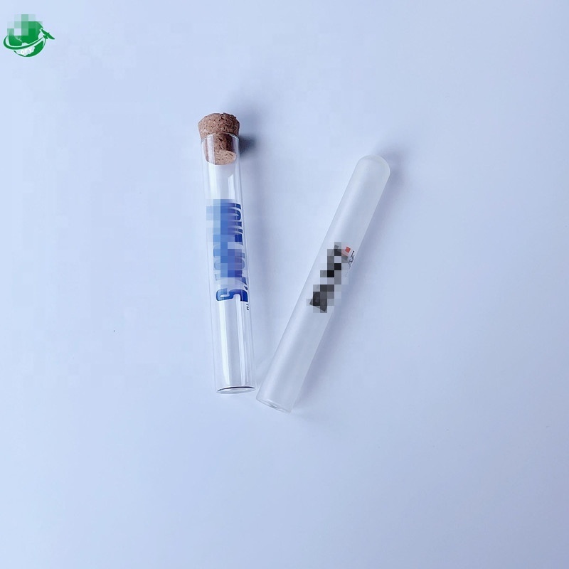 15mm 16mm 18mm Custom Length Glass Cigar Tube with Cork Top