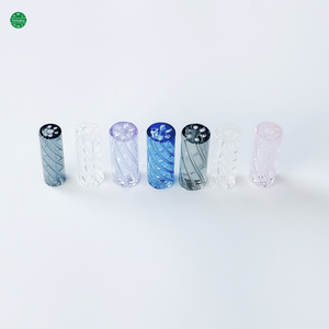 Reusable filter tips Glass filter tips with logo custom for cigar rolling packing