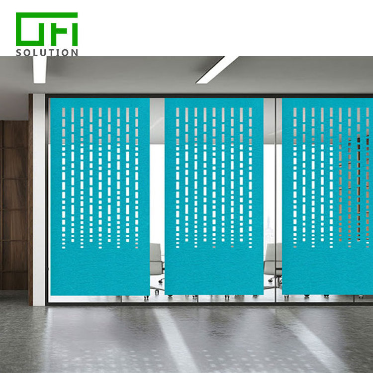 Effective Sound Absorbing polyester fiber PET Felt Acoustic Board Panels Suspend Room Divider Screen For Studios