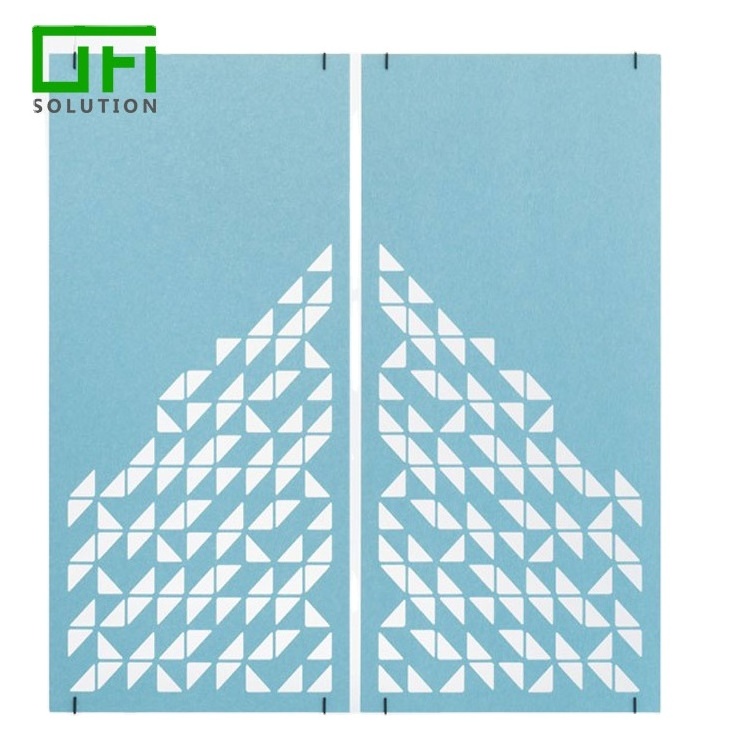 Fireproof Room Divider 25mm High Density Acoustic Panel Partition