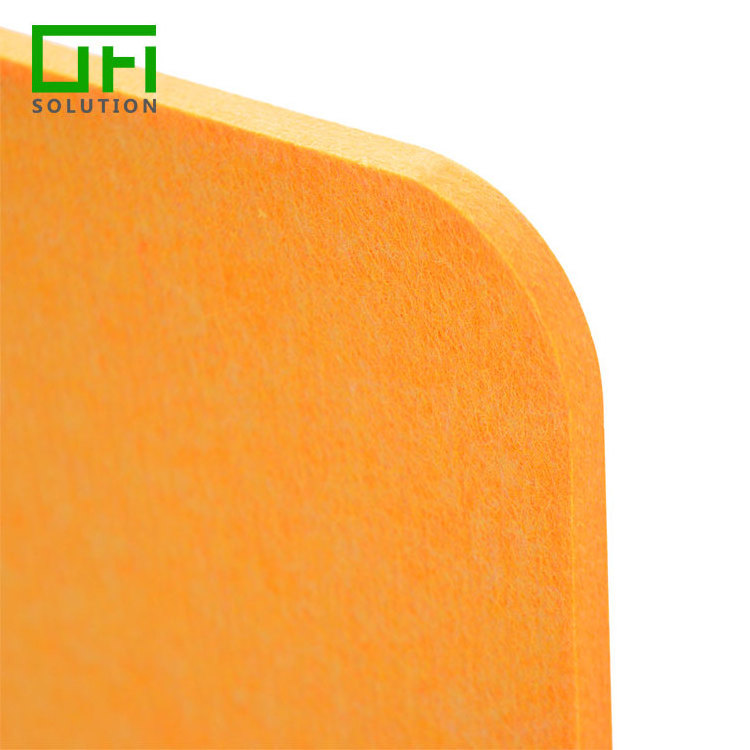 9mm Thickness Polyester Sound Absorber Acoustic Panels PET Sound Insulation Board Felt For Wall And Ceiling