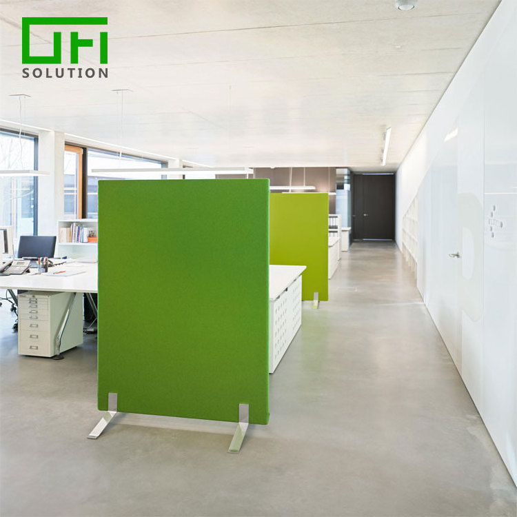 Soundproofing PET Felt Polyester Fiber Acoustic Divider Panels Open-plan Office Acoustic Movable Partition