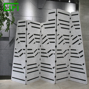 Sound Absorb Polyester Acoustic Panels Open Space Acoustic PET Freestanding Screen Soundproof Movable Partition Divider