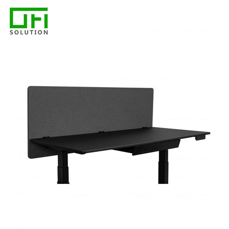 Lightweight Easy Install PET Felt Polyester Fiber Acoustic Screen Divider Sound Proof Office Privacy Standing Desk Partitions