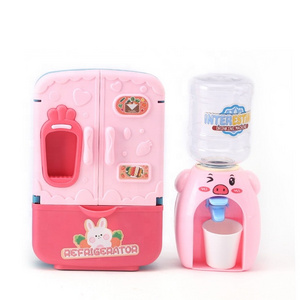 Mini Pig Water Dispenser Toys for Kids Appliance Kitchen Refrigerator Toy Jouet De Cuisine Enfant