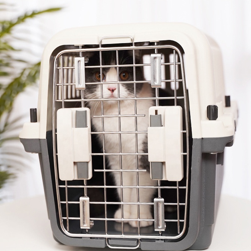 48 inch Plastic Large Pet Carrier Box Basket Cage Outdoor Transport Pet Air Crate For Cat Dog Travel