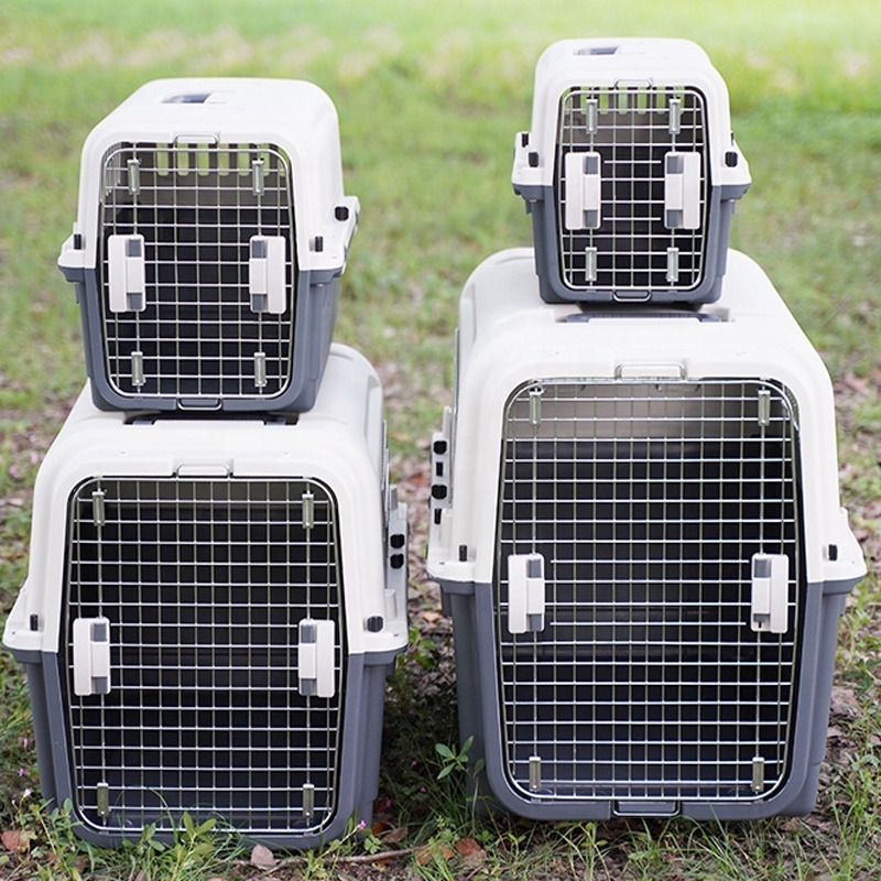 48 inch Plastic Large Pet Carrier Box Basket Cage Outdoor Transport Pet Air Crate For Cat Dog Travel