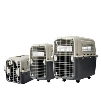 48 inch Plastic Large Pet Carrier Box Basket Cage Outdoor Transport Pet Air Crate For Cat Dog Travel