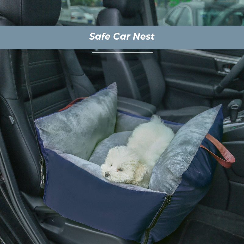 Double Faced  Waterproof Soft  travel dog Seat Pet bed for Car Booster Seat