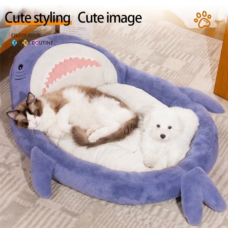 New Product Shark Design Pet Beds Sofas Luxury Large Dog Beds Nest Cute Bed For Cats and Dogs