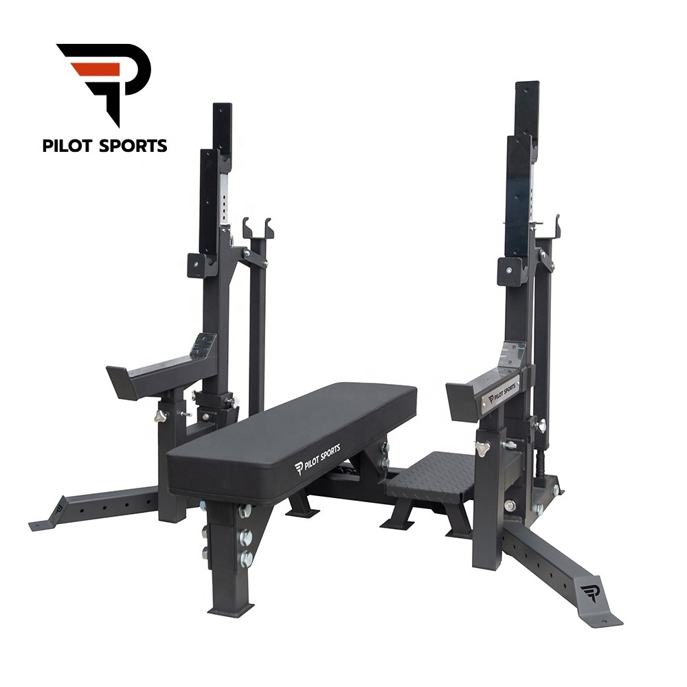 Pilot Sports Home Use Gym Heavy Duty Commercial Equipment Weightlifting Bench Combo Rack