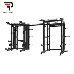 HOT SELLING Squat Power Cage Rack Station Durable Chin Up Pull Up Workout Cable Pull  Machine Home Gym Fitness Equipment