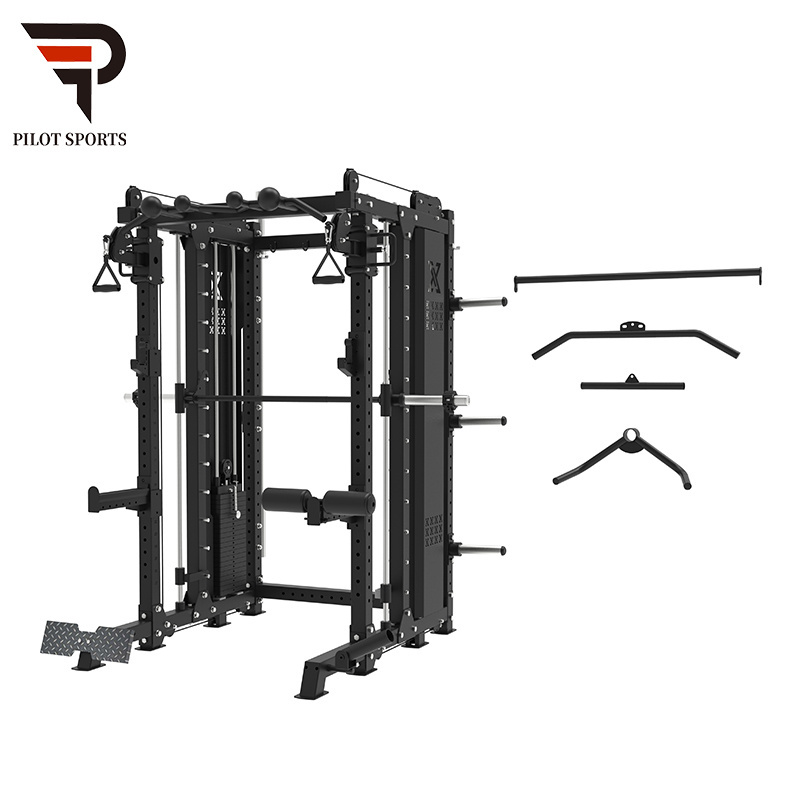 HOT SELLING Squat Power Cage Rack Station Durable Chin Up Pull Up Workout Cable Pull  Machine Home Gym Fitness Equipment