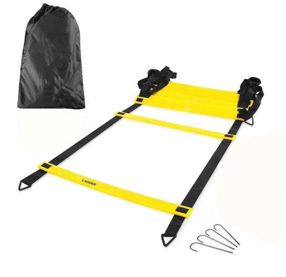 PILOT SPORTS Wholesale Adjustable Training Speed Ladder Agility Ladder With Black Carry Bag