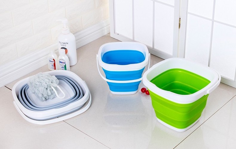 Folding Water Container Space Saving Large square folding Bucket Collapsible bucket 10L