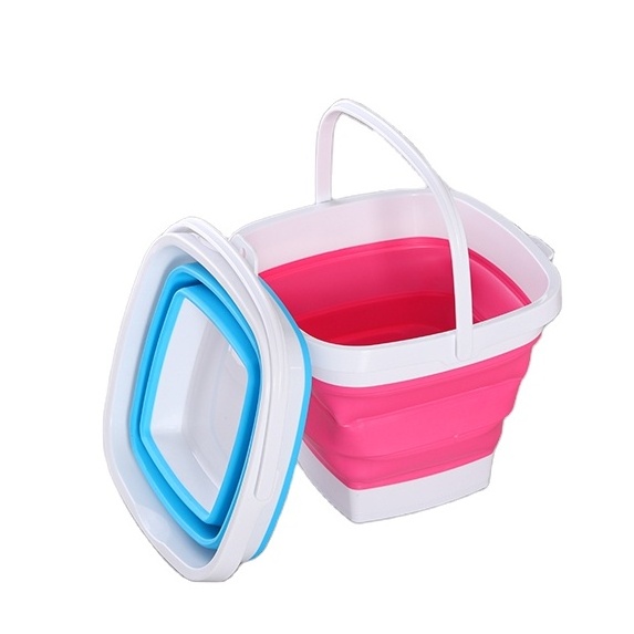 Wholesale plastic folding bucket hanging folding bucket portable folding bucket