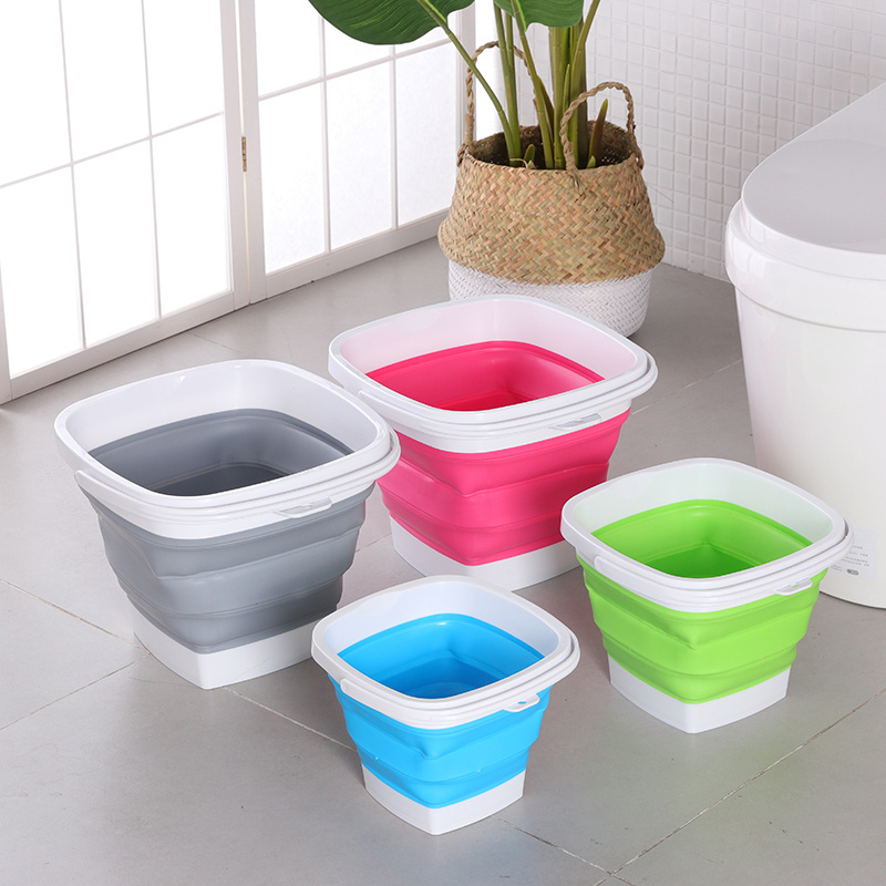 Water Container Space Saving Bucket Collapsible Bucket Square Circle Portable Folding BUCKETS Applicable for Retractable Folding