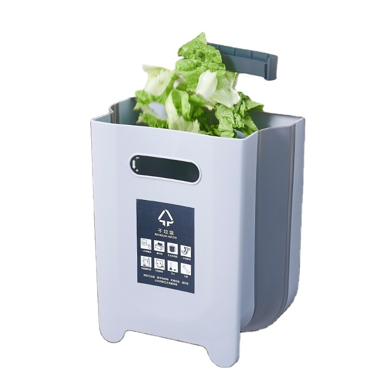 Hot selling products hanging kitchen foldable car trash can rubbish bin folding waste bins