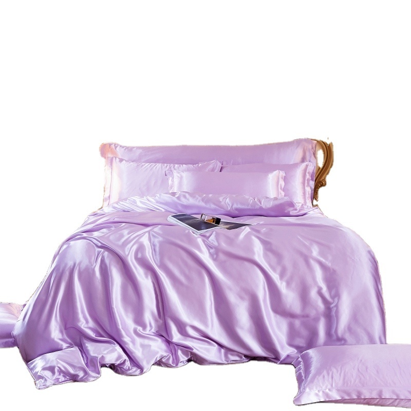 Minimum Order Quantity 2023 satin four-piece bedding set comforter