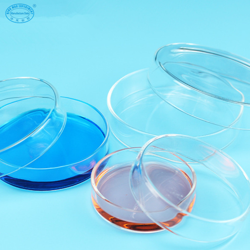 Medical consumable 120mm glass petri dish