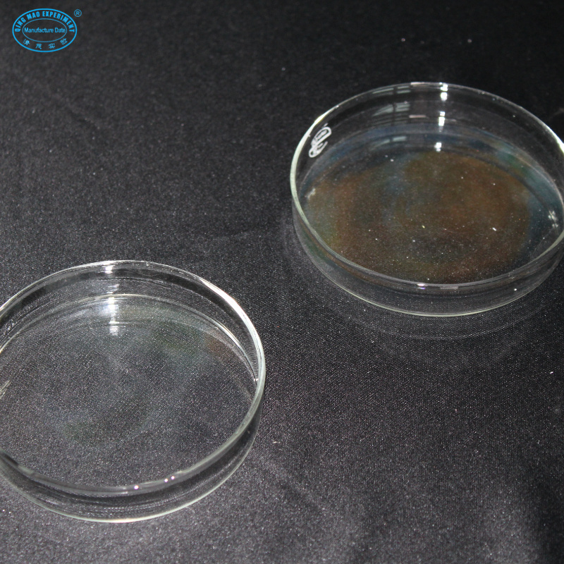 Medical consumable 120mm glass petri dish