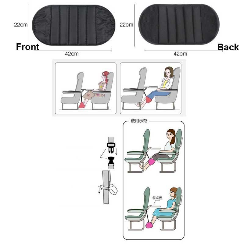 Portable Footrest Flight Carry-on Foot Rest Travel Pillows Leg Hammock Airplane Relieve Feet Swelling