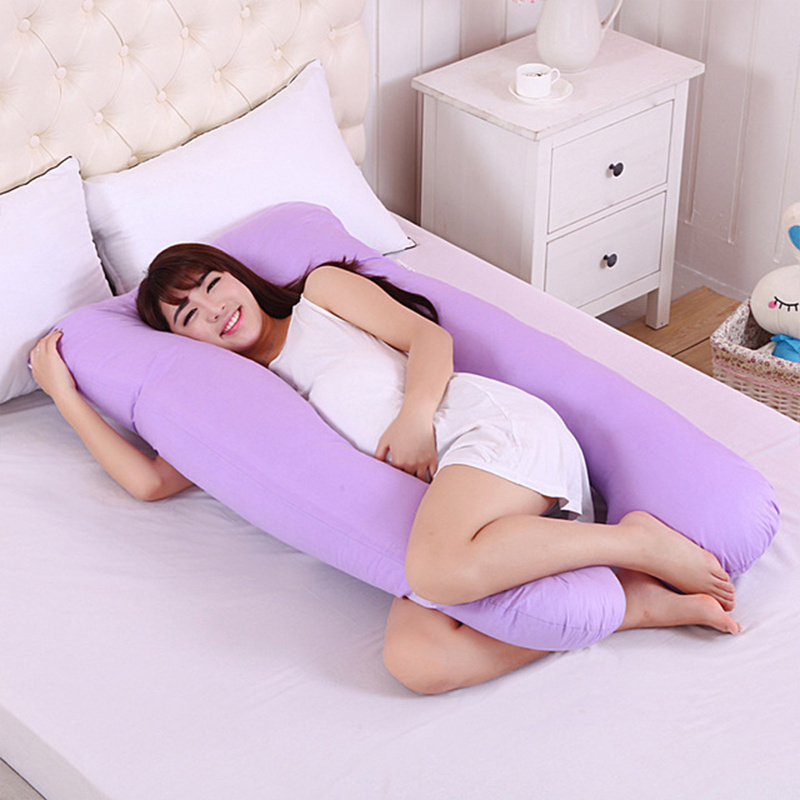 Sleeping Support Pillow For Pregnant Women Body 100% Cotton Rabbit Print U Shape Maternity Pillows Pregnancy Side Sleepers